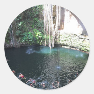 Sacred Blue Cenote, ik Kil, Mexico #4 Sticker