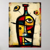 Sacred Bottle Contemporary Abstract Expressionism Poster (Voorkant)
