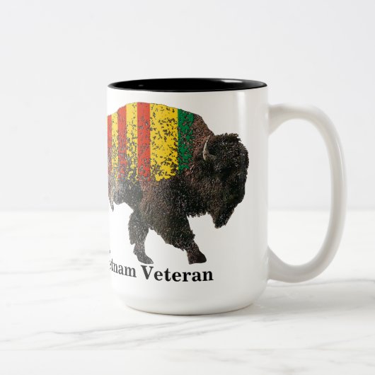 Sacred Buffalo Vietnam Vétérinaire Mug de café à d (Droit)