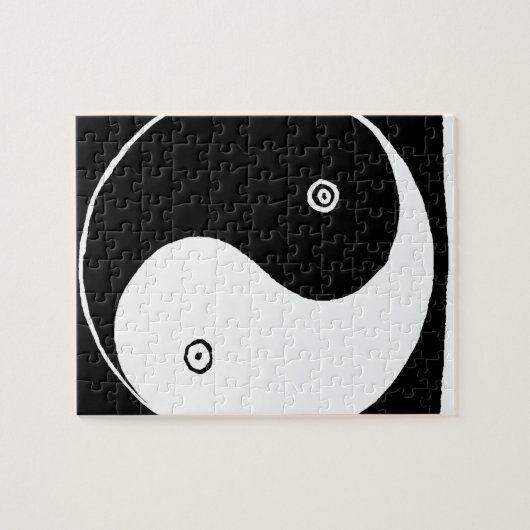 Sacred Chinese Yin Yang Spiritueel Symbool Legpuzzel (Horizontaal)