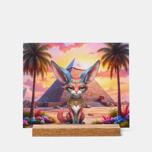 Sacred Desert Guardian Acryl Bord (Voorkant)