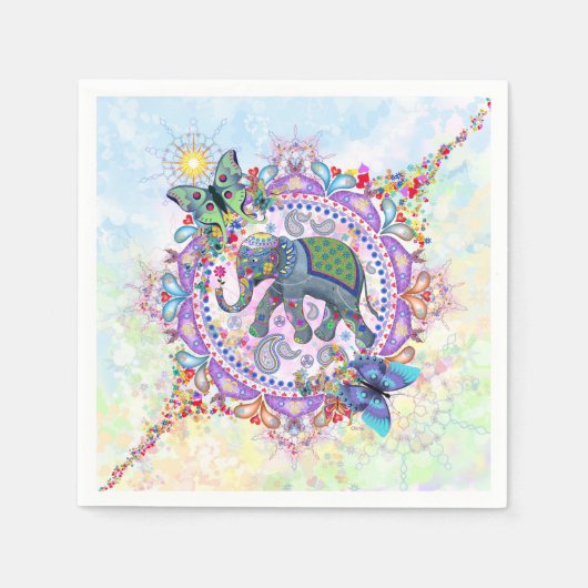 Sacred Elephant Servet (Voorkant)