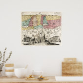 Sacred Geography, reizen van Jezus Poster (Keuken)