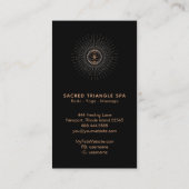 *~* Sacred Geometry Alchemy Mandala Shaman Visitekaartje (Achterkant)