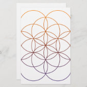 Sacred Geometry Briefpapier (Voorkant / Achterkant)