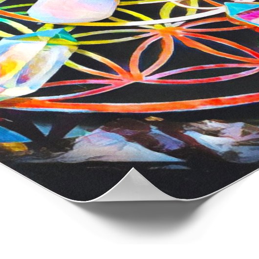 Sacred Geometry Crystal Poster (Hoek)