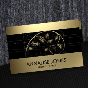 Sacred Geometry - Golden Spiral Branch Visitekaartje