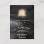 *~* Sacred Geometry - Light Rays Golden Totem Visitekaartje (Achterkant)