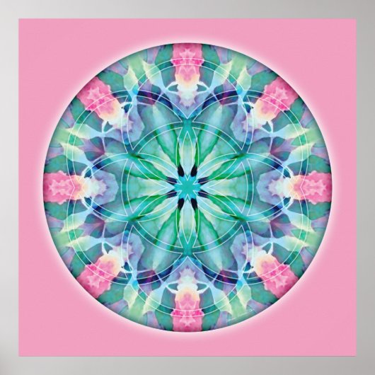 Sacred Geometry Mandala 11 Poster (Voorkant)