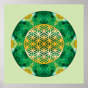 Sacred Geometry Mandala 1 Poster
