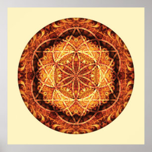 Sacred Geometry Mandala 3 Poster