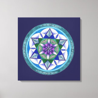 Sacred Geometry Mandala Canvas Afdruk