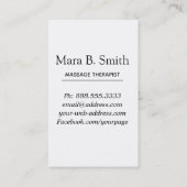 *~* Sacred Geometry Massage Nirvana Pastel Visitekaartje (Achterkant)