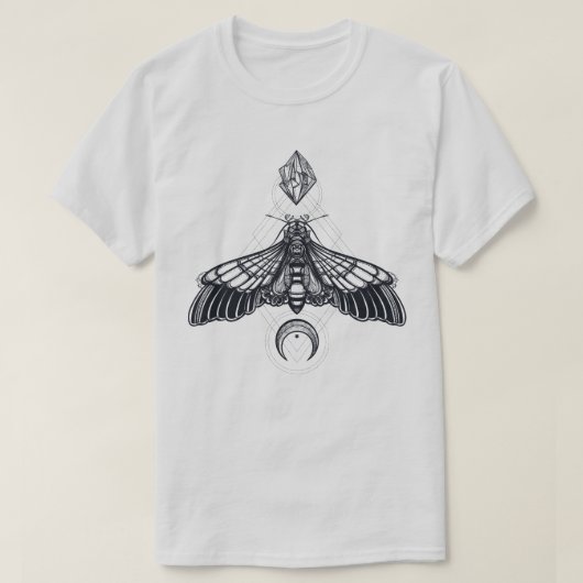 Sacred Geometry Moth T-Shirt (Design voorkant)