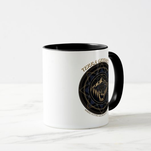 Sacred Geometry Nature Fusion • Mountains & Forest Mok (Voorkant rechts)