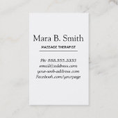 *~* Sacred Geometry Pastel Massage Nirvana Visitekaartje (Achterkant)