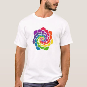 Sacred Geometry - Rainbow Pine Cone T shirt