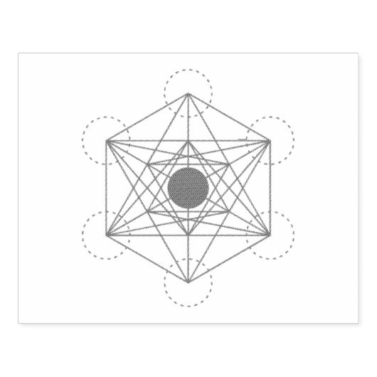 Sacred Geometry Rubberstempel (Afrduk)