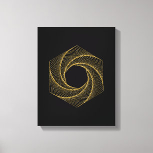 Sacred Geometry-symbool Canvas Afdruk