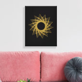 Sacred Geometry-symbool Canvas Afdruk (Insitu (Woonkamer))