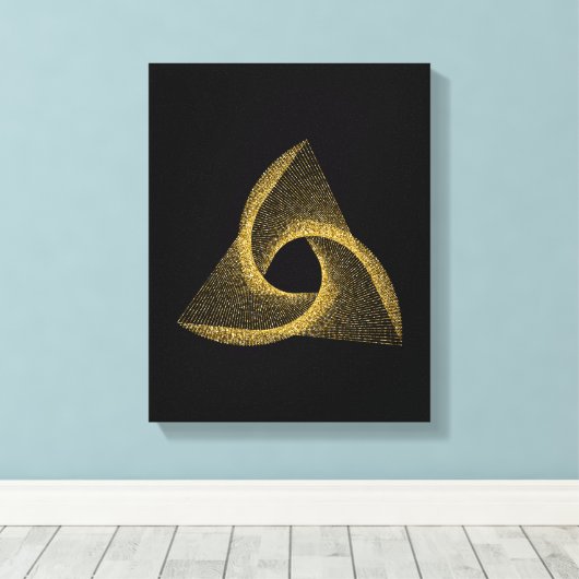 Sacred Geometry-symbool Canvas Afdruk (Insitu (Houten vloer))