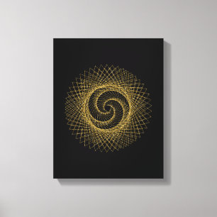 Sacred Geometry-symbool Canvas Afdruk