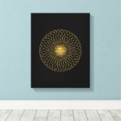 Sacred Geometry-symbool Canvas Afdruk (Insitu (Houten vloer))
