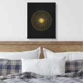 Sacred Geometry-symbool Canvas Afdruk (Insitu (Slaapkamer))