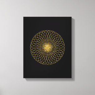 Sacred Geometry-symbool Canvas Afdruk