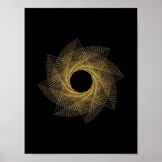 Sacred Geometry-symbool Poster (Voorkant)