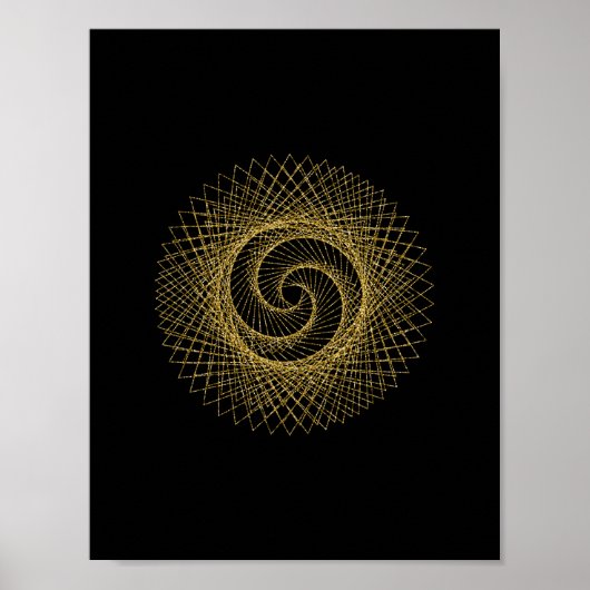 Sacred Geometry-symbool Poster (Voorkant)