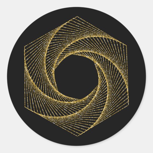 Sacred Geometry-symbool Ronde Sticker (Voorkant)