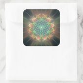 Sacred Geometry Vierkante Sticker (Tas)