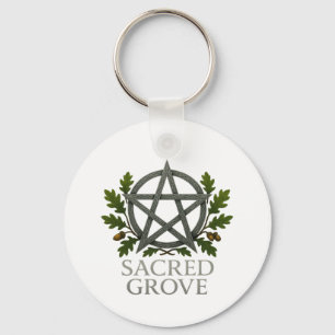 Sacred Grove Pentagram Wiccan Sleutelhanger