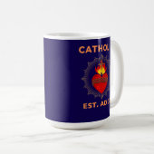 Sacred Heart AD 33 Catholique Mug (Devant droit)