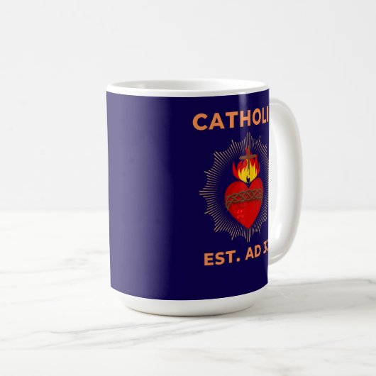 Sacred Heart AD 33 Catholique Mug (Devant droit)