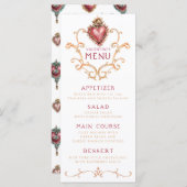 Sacred Heart Baroque Valentine's Dinner Menu (Devant / Derrière)