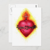 Sacred Heart Briefkaart (Voorkant / Achterkant)