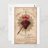 Sacred Heart Briefkaart (Voorkant / Achterkant)