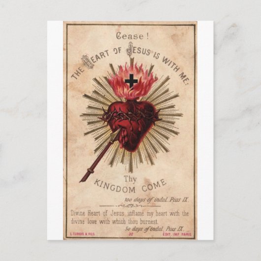 Sacred Heart Briefkaart (Voorkant)