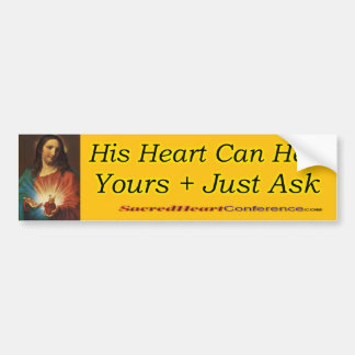 Sacred Heart d3 Bumpersticker