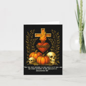 Sacred Heart Halloween Jesus Skulls Pumpkins Chris Kaart (Voorkant)