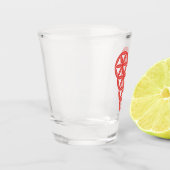 Sacred Heart - Heart of life, 3D/Red. Shot Glas (Links)