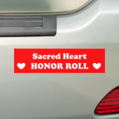 Sacred Heart Honor Roll Bumpersticker (Op auto)