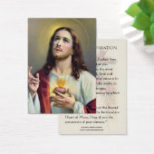 Sacred Heart Jesus rooms-katholieke reparatie gebe Visitekaartje (Bureau)