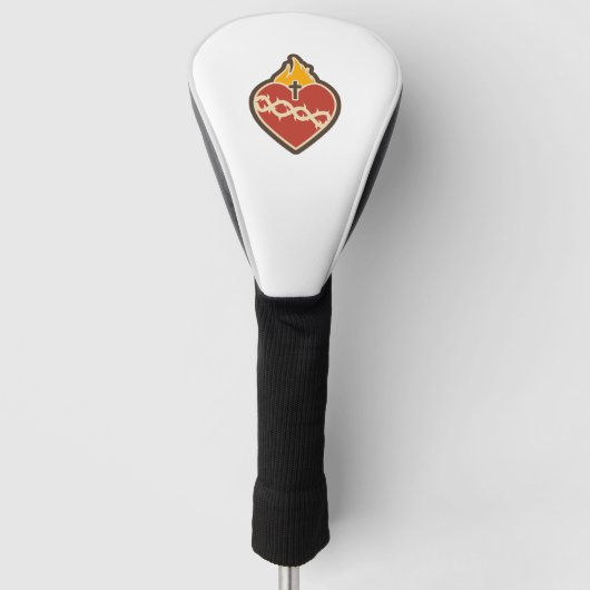 Sacred Heart, katholiek Golfheadcover (Voorkant)