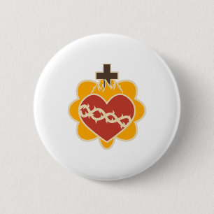 Sacred Heart, katholiek Ronde Button 5,7 Cm