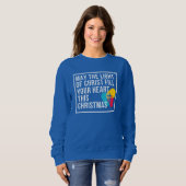 Sacred Heart of Christmas: Spirituality Sweatshirt (Devant entier)