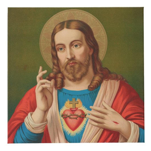 Sacred Heart of Jesus Prayer Cube Kubus (Top)