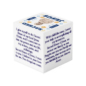 Sacred Heart of Jesus Prayer Cube Kubus (Achter hoekig)